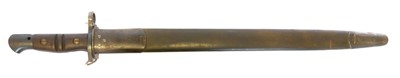 Lot P.17 bayonet and scabbard, 12 inch blade, the...