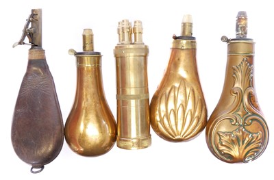 Lot Reproduction brass Colt Paterson five-way...