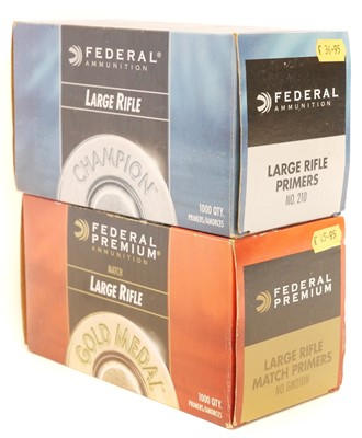 Lot Federal large rifle primers, 700 x No.210 and...