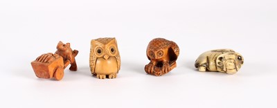 Lot A Group of Four Japanese Netsuke