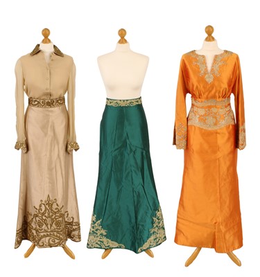 Lot Two Silk Ensembles and One Skirt by Reem Acra Couture