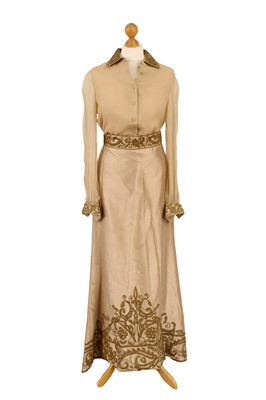 Lot Two Silk Ensembles and One Skirt by Reem Acra Couture
