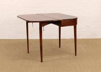 Lot A George III Mahogany Demi-Lune Tea Table
