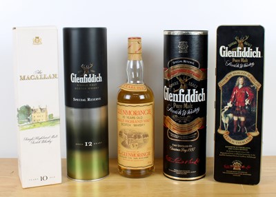 Lot 48 - 5 bottles mixed Lot Fine Malt Whisky
