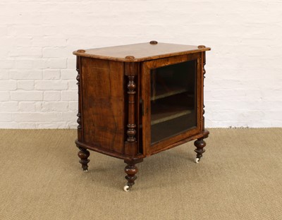 Lot A Victorian Burr Walnut Music Cabinet