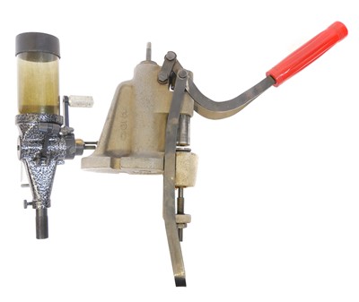 Lot Lyman 450 Lube sizer with nine various dies....
