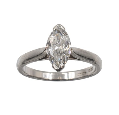 Lot A Diamond and platinum ring set, by Boodles