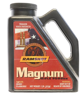 Lot Ramshot magnum rifle powder net 045kg UK...