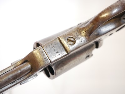 Lot Belgian .36 percussion revolver, serial number...