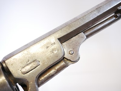 Lot Belgian .36 percussion revolver, serial number...