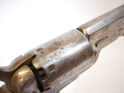 Lot Belgian .36 percussion revolver, serial number...