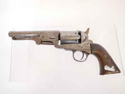 Lot Belgian .36 percussion revolver, serial number...