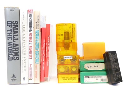 Lot Collection of reloading tools, books, RCBS .22...