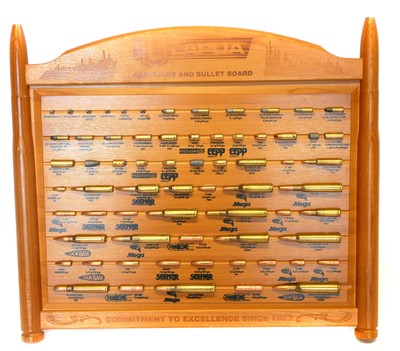 Lot Lapua Cartridge display board, with inert...