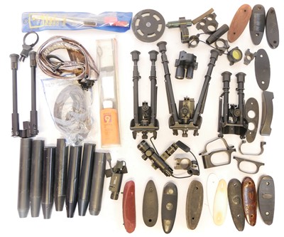 Lot Collection of gun parts and accessries, to...