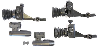 Lot Three aperture rear sights and two tunnel...