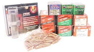 Lot Mixed calibre FMJ bullets and  Lee Die set,...