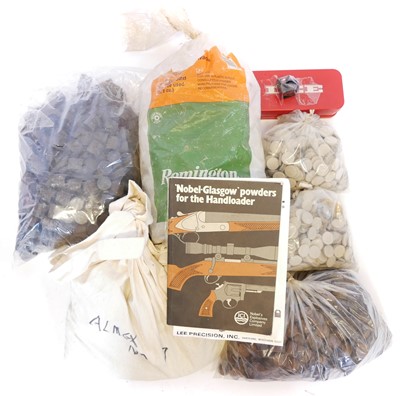 Lot Shotgun wads and lead shot, to include a pack...