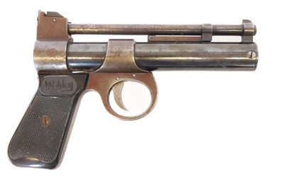Lot Webley Junior .177 air pistol, with cylinder...