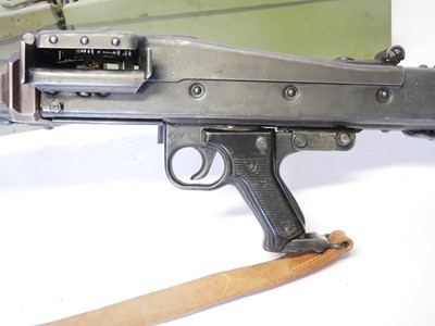 Lot Deactivated 7.92mm MG53 belt fed machine gun...