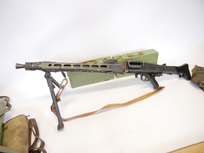Lot Deactivated 7.92mm MG53 belt fed machine gun...