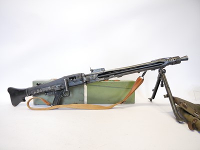 Lot Deactivated 7.92mm MG53 belt fed machine gun...