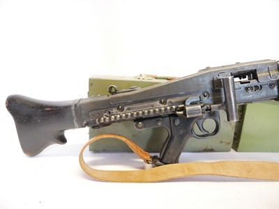 Lot Deactivated 7.92mm MG53 belt fed machine gun...
