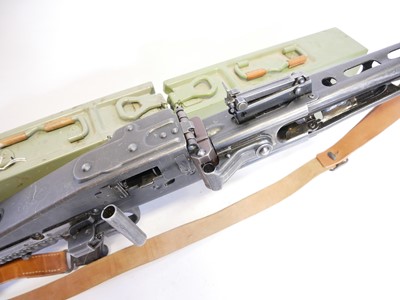 Lot Deactivated 7.92mm MG53 belt fed machine gun...