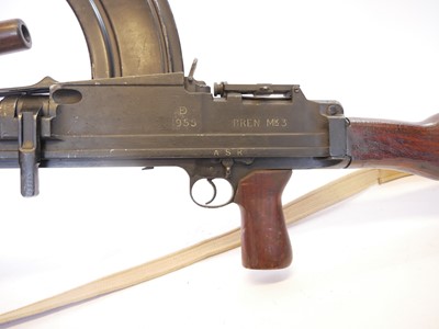 Lot Deactivated Mk3 Bren Gun .303 light machine...
