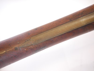 Lot Flintlock .700 officers fusil by Mewis and Co...