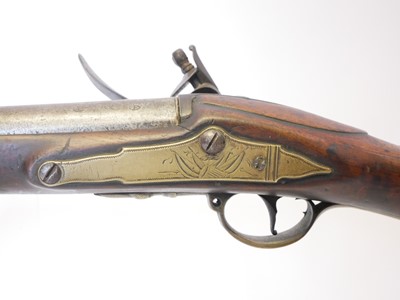 Lot Flintlock .700 officers fusil by Mewis and Co...