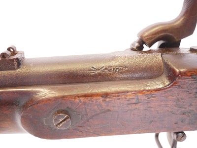 Lot Enfield P53 percussion rifle, 39inch barrel...