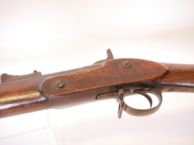 Lot Enfield P53 percussion rifle, 39inch barrel...
