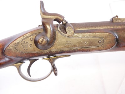 Lot Enfield P53 percussion rifle, 39inch barrel...