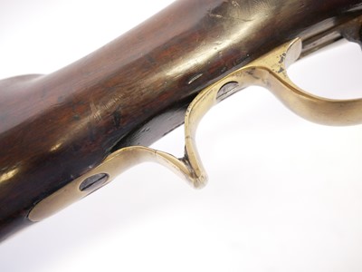 Lot Volunteer flintlock .650 Baker type rifle,...