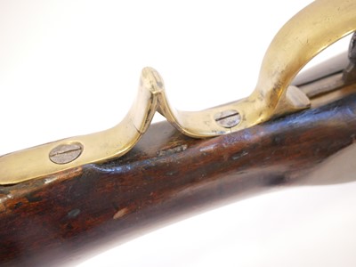 Lot Volunteer flintlock .650 Baker type rifle,...