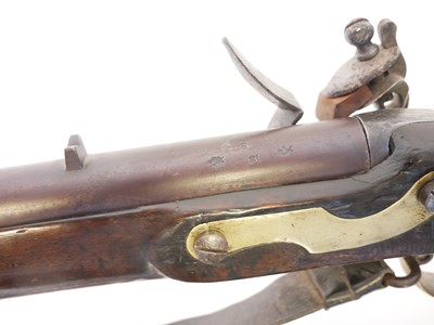 Lot Volunteer flintlock .650 Baker type rifle,...