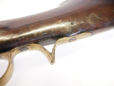 Lot Volunteer flintlock .650 Baker type rifle,...