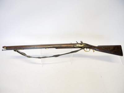 Lot Volunteer flintlock .650 Baker type rifle,...