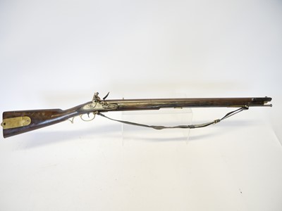 Lot Volunteer flintlock .650 Baker type rifle,...