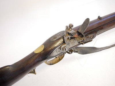 Lot Volunteer flintlock .650 Baker type rifle,...