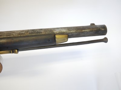 Lot Flintlock volunteer Brown Bess musket by...