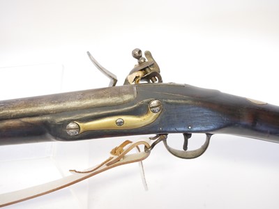 Lot Flintlock volunteer Brown Bess musket by...