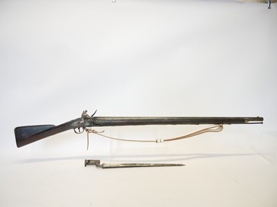 Lot Flintlock volunteer Brown Bess musket by...