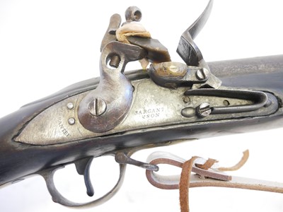 Lot Flintlock volunteer Brown Bess musket by...