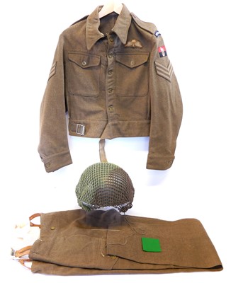Lot WWII Signals Corps uniform for K.W. Starling...
