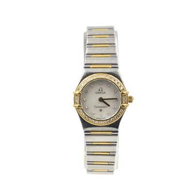 Lot Omega Constellation ladies wristwatch with original paperwork.