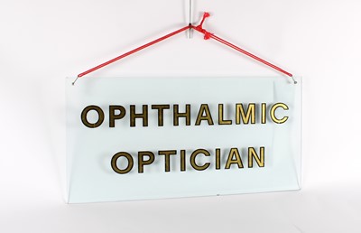 Lot An Original "Ophthalmic Optician" Advertising Sign