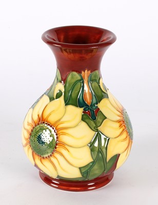 Lot 117 - "Inca Sunflower" Vase by Moorcroft