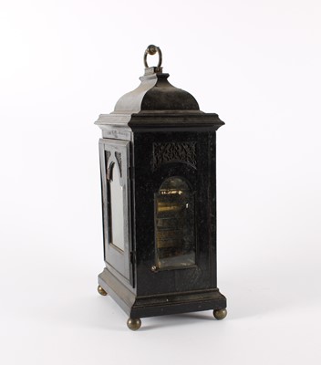 Lot A George I or II Ebonised Caddy Top Bracket Clock